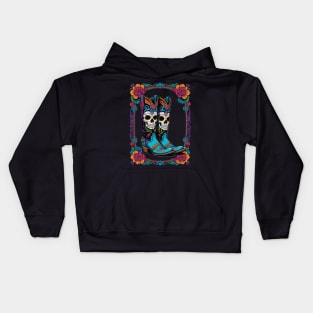 Boots - Dia De Los Muertos Kids Hoodie